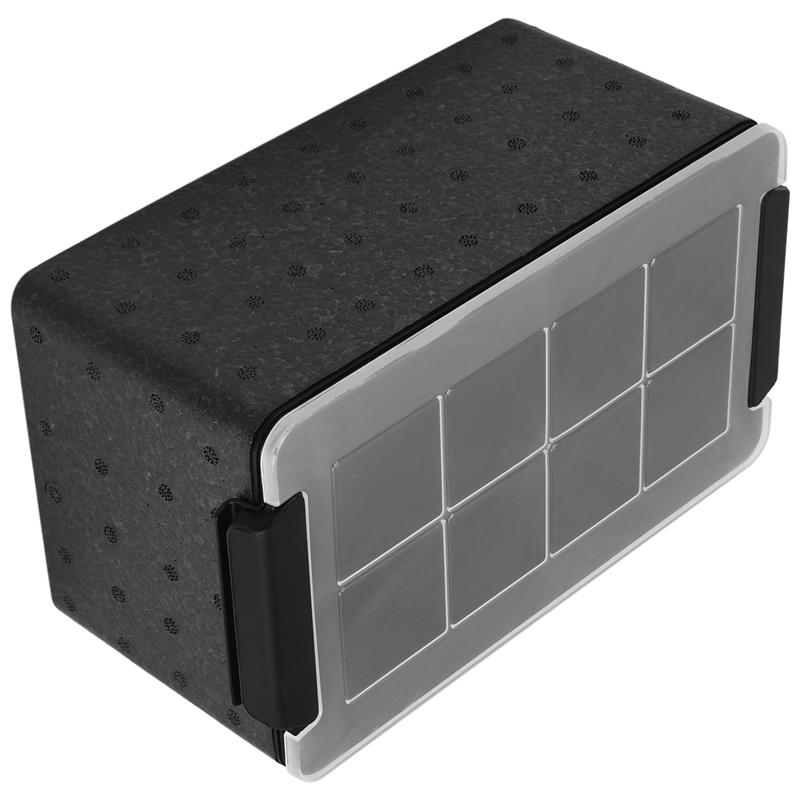 A55F-Clear Ice Maker Clear Ice Square Tray Make Crystal Clear Ice Square Maker 8 Big Square Ice Square, For Cocktails чёрный