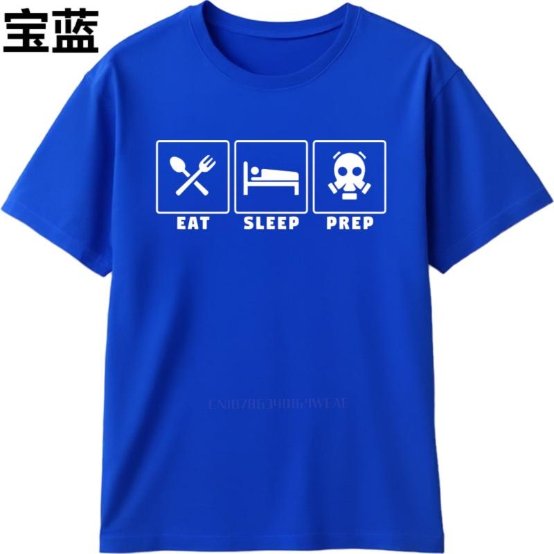 Men Cotton Tshirt Casual Summer Unisex T Shirt Eat Sleep Prep Short Sleeve New Arrived Oneck Tee Shirt Brand T Shirt for Man