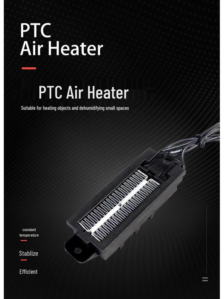 Keramický topný článek PTC: Vodivý typ, Konstantní teplota, Vzduchové elektrické topení, Přizpůsobitelné, Model 54B2.