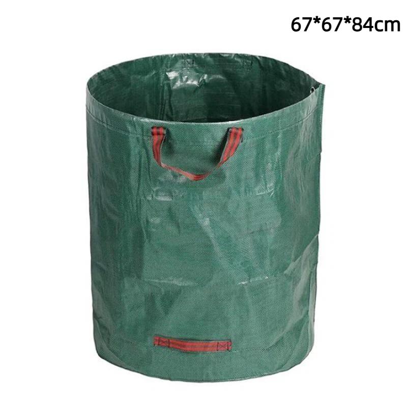 Wiederverwendbare Gartensack für Laubabfälle mit großem Fassungsvermögen, wasserdichte Griffe, umweltfreundlich für die Entsorgung von Gartenabfällen im Freien
