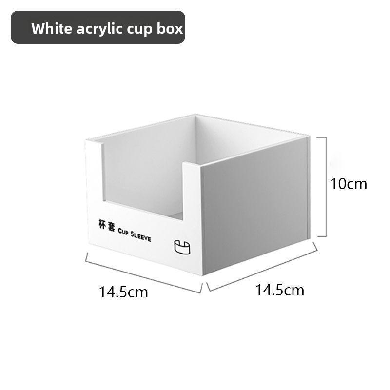 Straw Tissue Paper Storage Box, Milk Tea Shop Cup Lid Tissue Paper Bar Counter Material Storage Rack, Paper Cup Rack, Multi-functional Storage