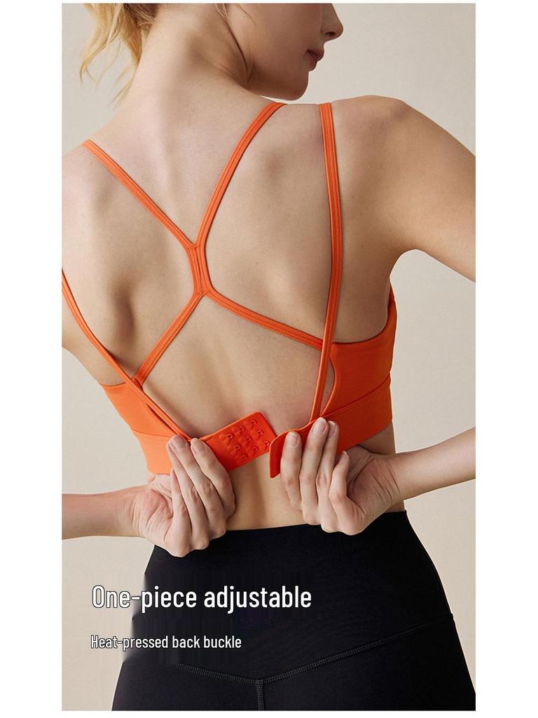 High-Impact Sports Bra with Shockproof Design and Supportive Back Padding