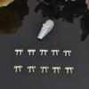 Oro Argento Fiori Accessori Manicure Unghie Unghie Gioielli Nail Art Fiocco Decorazioni Unghie Punte per Nail Art 3D