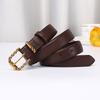 2.4Cm Wide Light Luxury Fashion High Sense Women'S Belt Simple Versatile Pin Buckle Casual Jeans Belt Women'S
