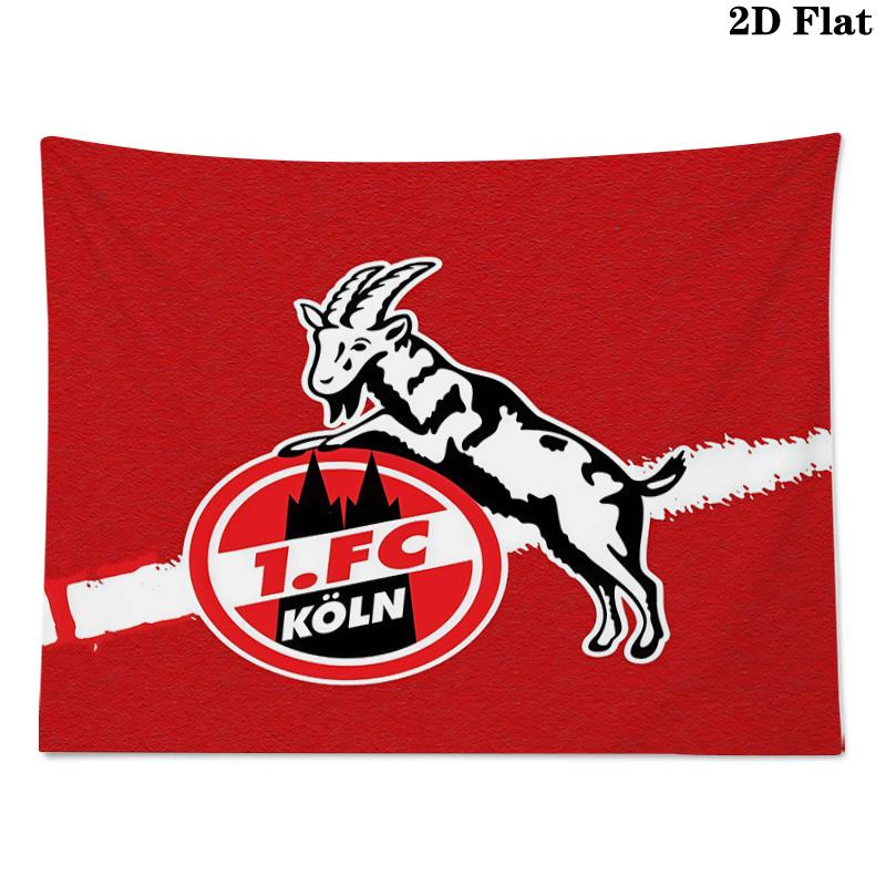 1. FC Köln Bedruckte Wandteppich – Wandbehang für Schlafzimmer, Wohnheime und Heimdekoration