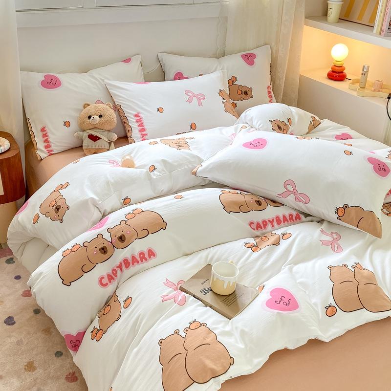 Home Comfort Cloud Cotton Four-piece Set Sheet Dormitory Three-piece Set