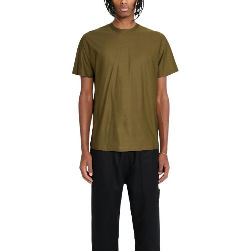 Stone Island Ghost Series Minimalist Solid Color Casual Versatile Crew Neck Short Sleeve T-Shirt Men Tops 8115205F8V0054 M