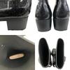 Used 186005 Current condition CHANEL CHANEL Storage bag included  Rain boots CHANEL 36 23cm black lame enamel ladies