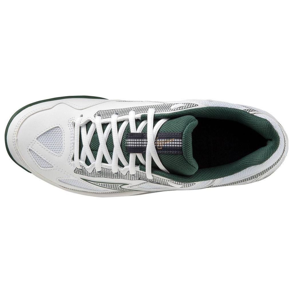 Mizuno Comfortable Versatile Durable Professional Non-Slip Low-Top Tennis Shoes Unisex Sneaker White Green 61GA234036
