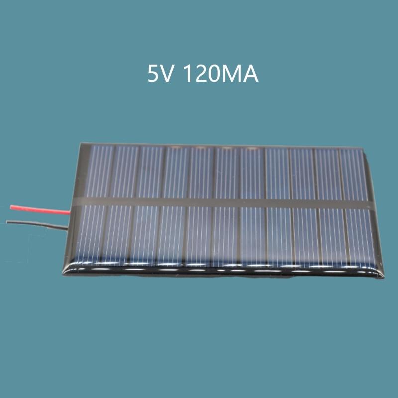 Polycrystalline Solar Plate Cells Charging Panel Solar Cell Plate Portable Solar Plate with Wire for Battery Charging