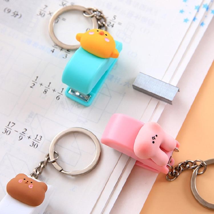 Adorable Miniature Stapler With Keyrings Tiny Keychain Stapler 20 Sheets Capacity For School Offices And Corporate Gifts