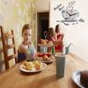 DIY Acrylic Mirror Wall Clock Coffee Cup Design Silent Home Decor