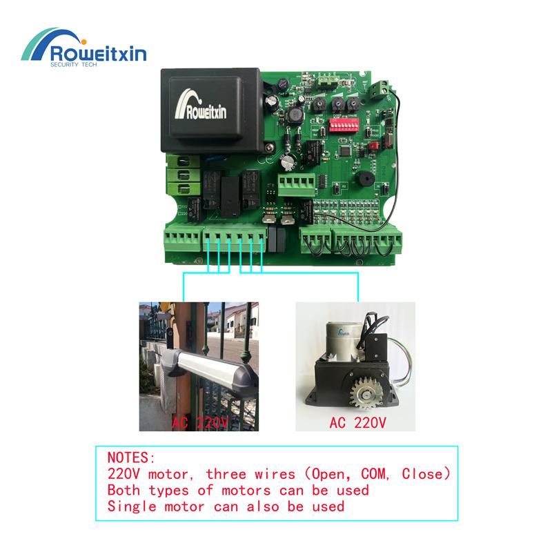 Schwing-/Schiebetor Platine 220V AC 433 MHz NC-Modell für Doppeltor-Schwing-/Schiebetor-Motor Platine