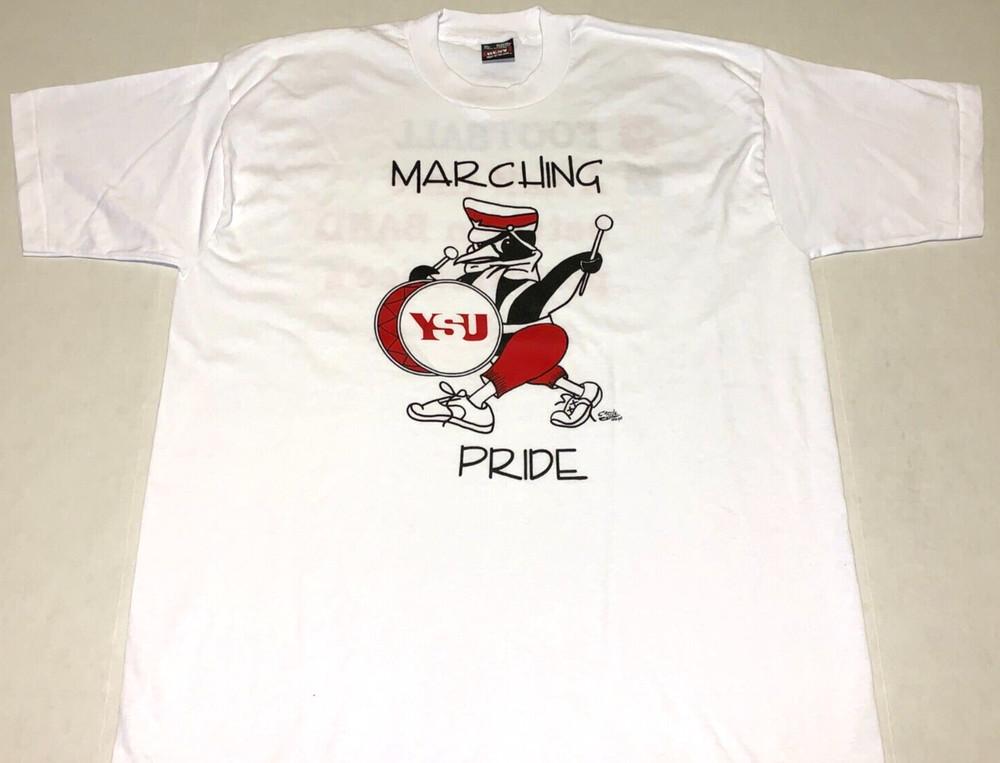 Youngstown State University Marching Band Penguins T-Shirt New! XL Single Stitch Unisex T-Shirt S
