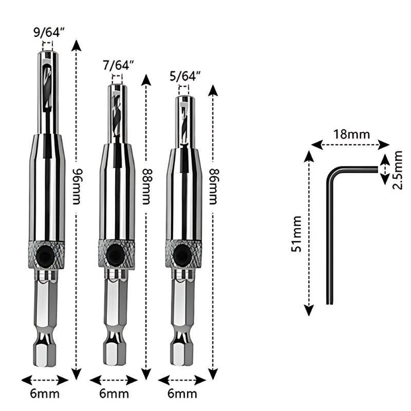 

Новинка Самоцентрирующееся сверло для петель Дверь Окно Шкаф Деревообработка Дырокол Инструмент для развёртывания дерева Набор сверл-зенкеров