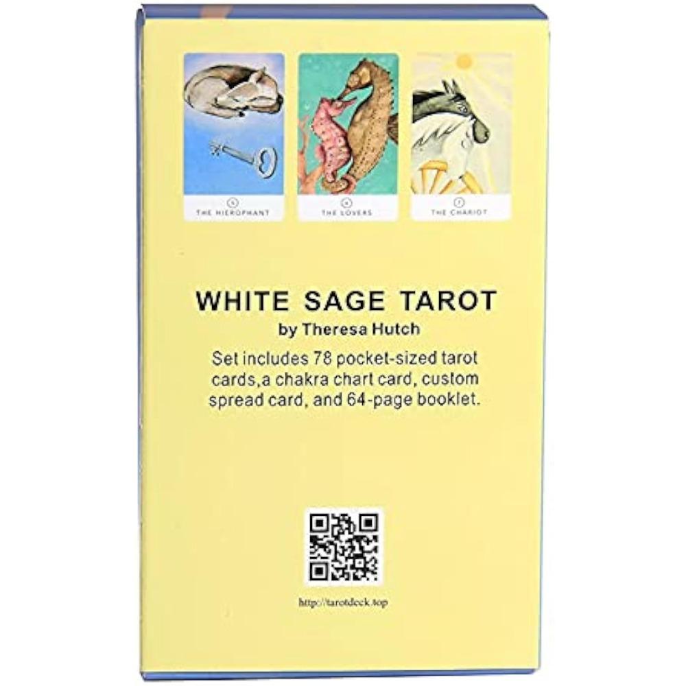 Bílý Šalvěj Tarotová Karta 78 ks Tarotové Karty Zvířecí Téma 10,3*6cm