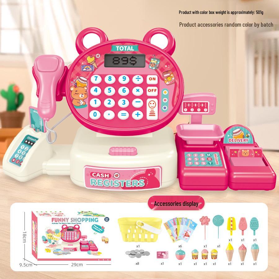 Children's Role-Play Toy: Cartoon Rabbit Supermarket Cash Register