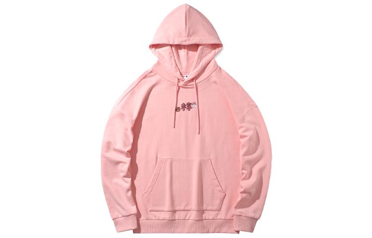 Li Ning X LINE FRIENDS Sweatshirts Unisex Cartoon Pink Hooded Moderate Regular AWDQB00-2 XL