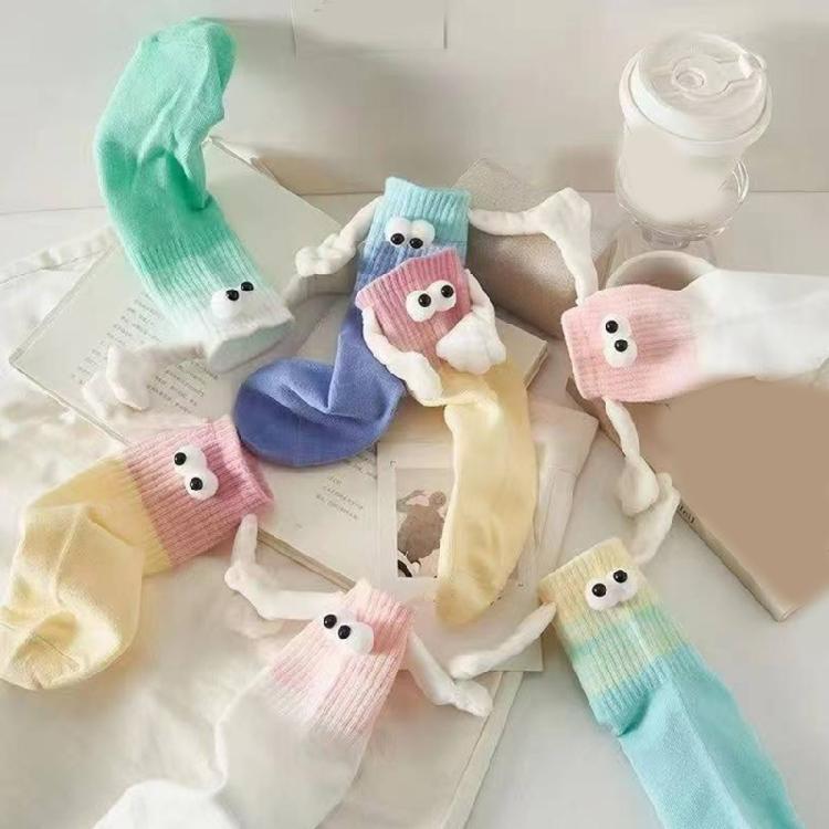 Magnetic Holding Hand Socks,Valentine Day Gifts Funny Couple Socks Magnetic Suction Doll Socks Boyfriend Girlfriend Sock