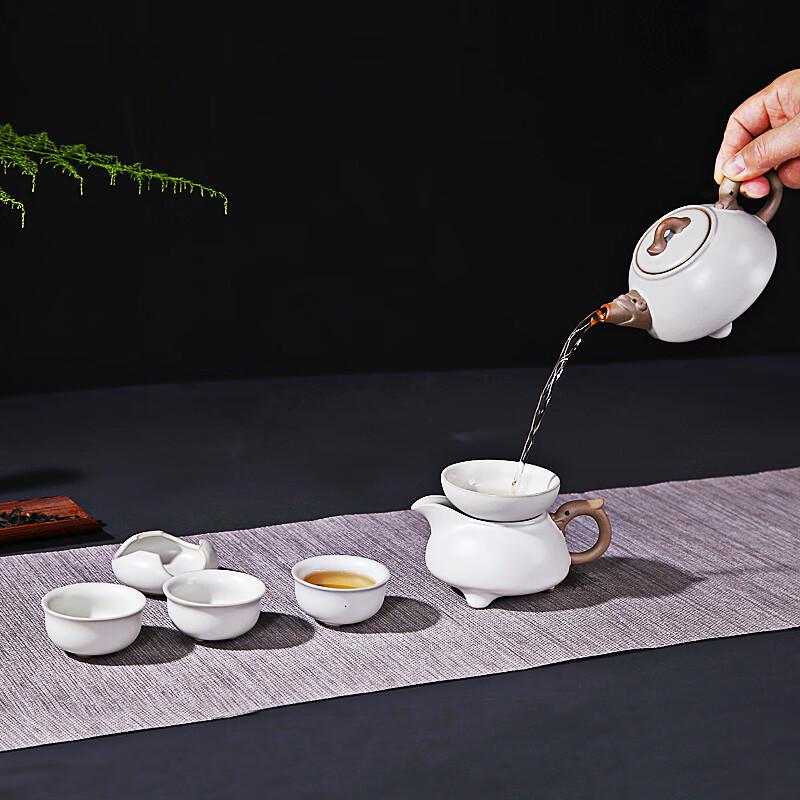 Bafangli Ruyao Ceramic 10-Piece Tea Set
