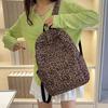 Daypack Students School Bag Nylon Large Capacity Backpack Laptop Bag Leopard Print Backpack  Men