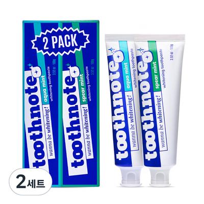 Bělící zubní pasta Toothnote, 2 typy, sada, 200 g, 2 kusy