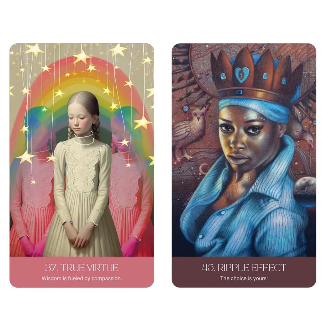 Kancharo Oracle Card Tarot Reading Includes Japanese Oracle Card Instructions Pouch 50-Card Set, [Unity Oracle], & (Authentic)
