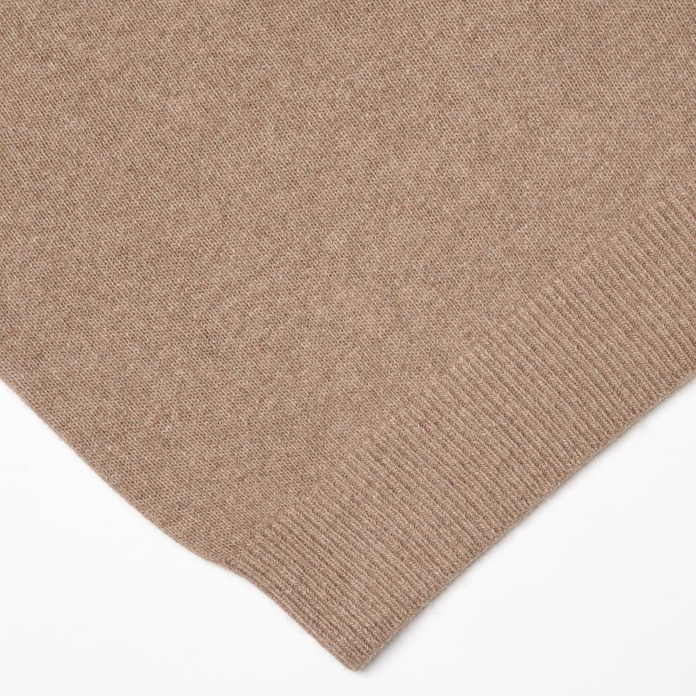 VERNO 24Fw Fox Crew-Neck Knit Beige