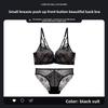 Summer Backless Front Closure Bra, Small Bust Push Up Side Gathering Trending Low Back Women Bra