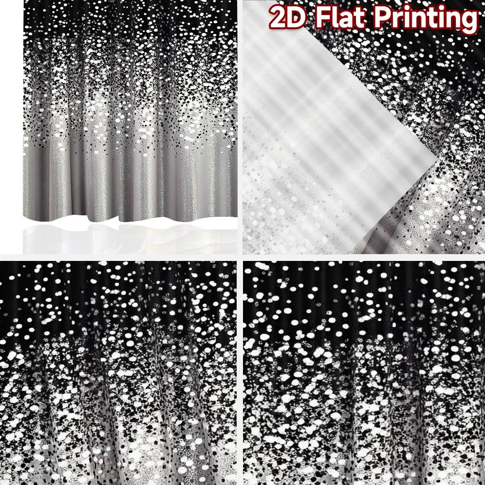 2D flat Photography Backdrop Popular Background Banner Black and White Dots (2) 100% Polyester Party & Holiday Decor Perfect