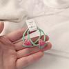 2/10pcs Bohemia Children's Carrot Head Rope Female Korean Cute Fruit Headwear Hair Tie Rubber Band Cherry Hair Rope