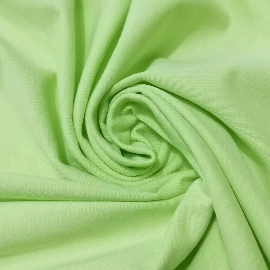 22019 New Developed 49% Organic Cotton 21% Hemp 30% SORONA Eco-Friendly Single Jersey Fabric for Bedding & Bags