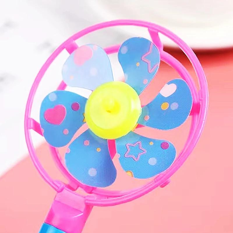 12Pcs Candy Colored Whistle Windmill Game Birthday Party Gift Plastic Colored Whistling Windmill Windmill Toy