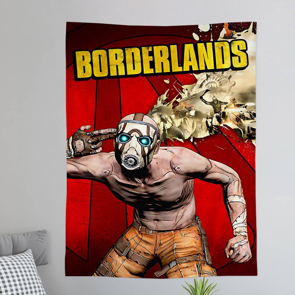 Game BBORDERLANDS Printed Large Wall Tapestry Wall Hanging Decoration Household Decor Blanket