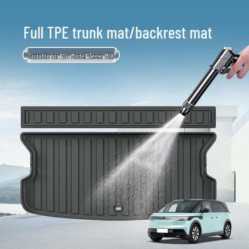 Eco-Friendly TPE Trunk and Seat Back Mat for 2024 Zeekr MIX