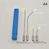 High Pressure Washer Nozzle Kit Universal Stainless Steel 1/4 Quick Connect 2-7Pcs for Outdoor Indoor Daily Cleaning Tasks