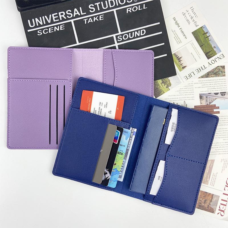 PU Leather Passport Holder & Travel Wallet Set - Multi-Function Passport Bag & Card Holder