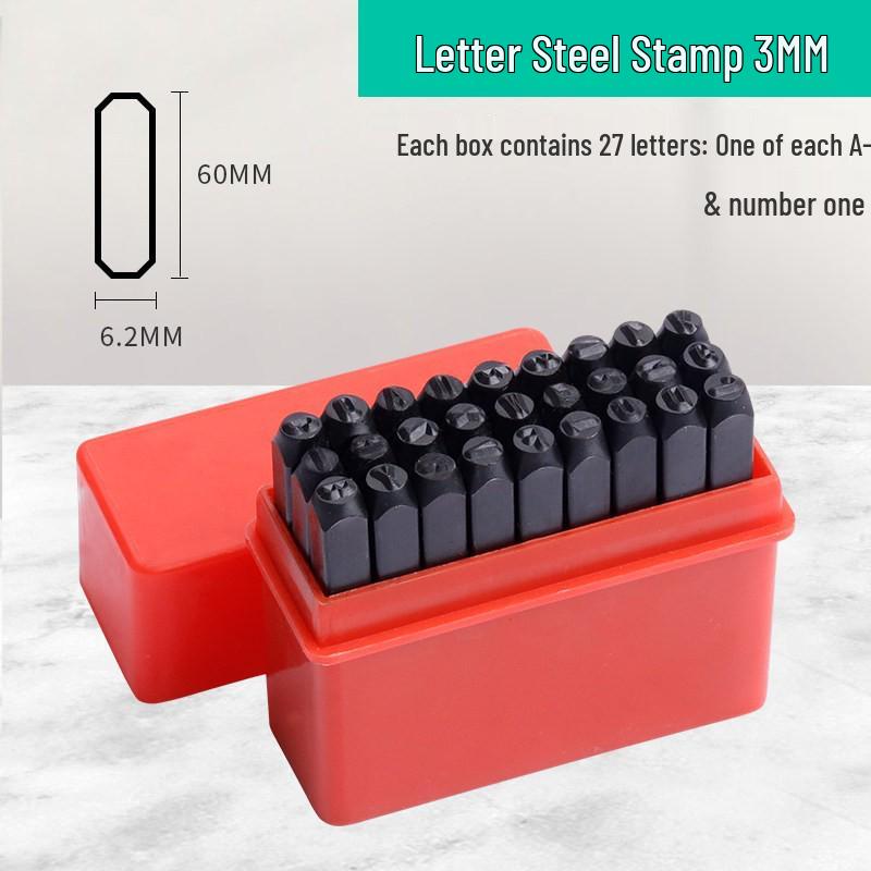 High Hardness Alloy Steel Hand-Stamping Jewelry Punch Tool for English Letters and Numbers