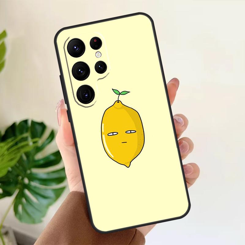 Lemon Fruit Case For Samsung Galaxy S22 Ultra S20 FE S21 FE S8 S9 S10 Plus Note 10 20 S23 Ultra Cover