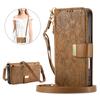 Zipper Crossbody Leather Wallet Card Slot Phone Case for IPhone 16E 16 Plus 15 14 13 12 Pro Max 17 Air Wrist Strap Funda Cover