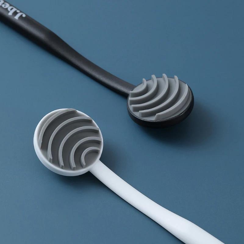 Double Side Tongue Cleaner Brush For Tongue Cleaning Oral Care Tool Silicone Tongue Scraper Toothbrush Fresh Breath Care
