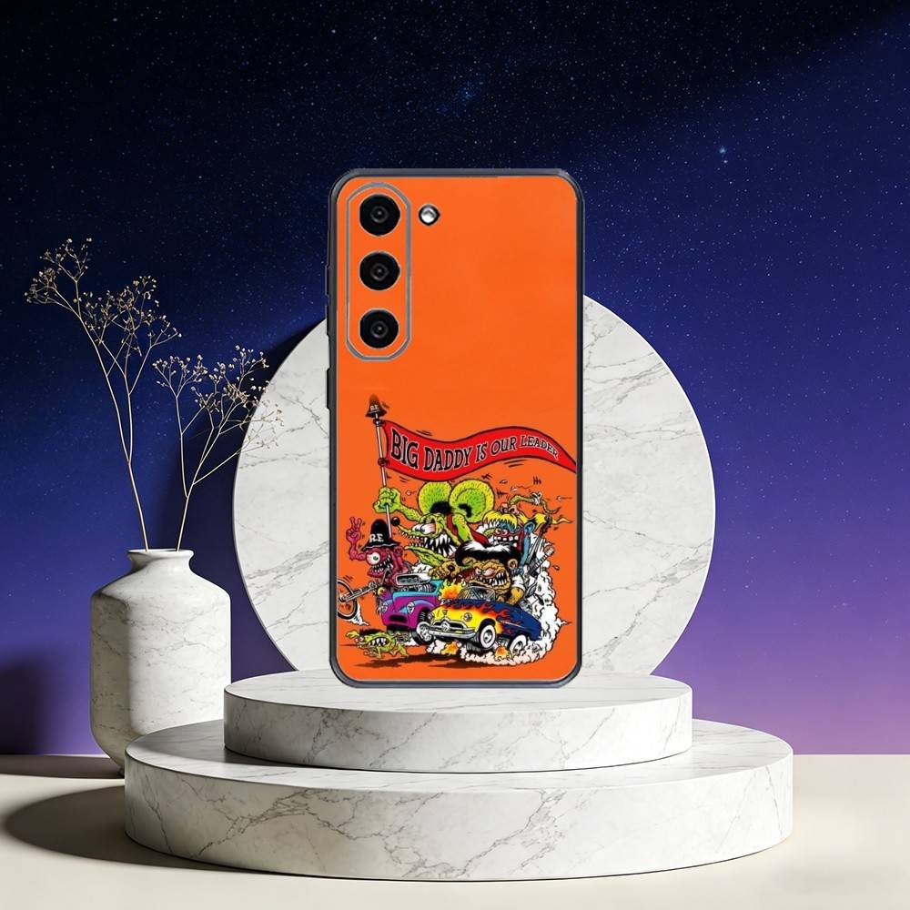 R-Rat F-Fink Art Design Phone Case For Samsung Galaxy A73,A72,A71,A70,A53,A52,A51,Others Soft Black Cover