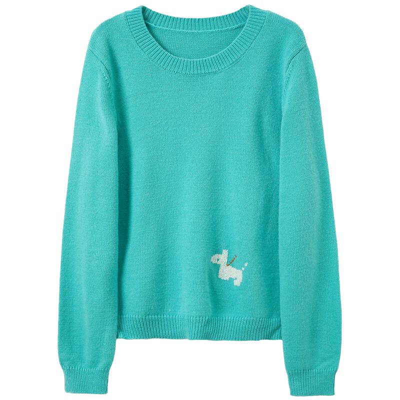 Sancai Damen-Winterpullover 2025 aus Merinowollmischung in Übergröße mit Rundhalsausschnitt