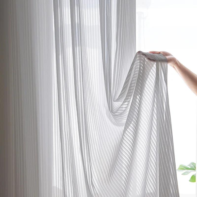 310cm Height Transparent Sheer Curtains for Living Room 4 Colors to Choose Customize Size Accepted Sheer Voile for Bedroom