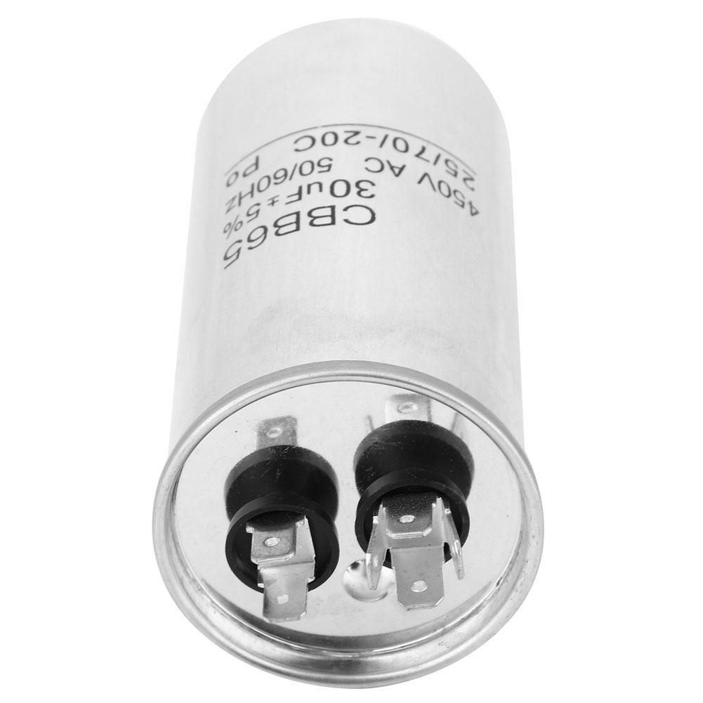 CBB65 30UF 450V Kondenzátor pro rozběh motoru Homopolární elektrolytický kondenzátor pro kompresor