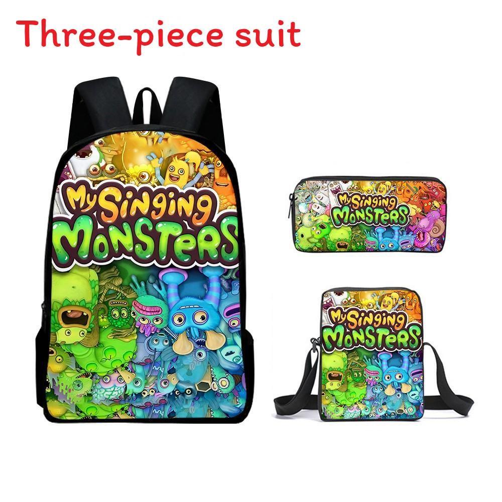 Singing My Monsters Childrens School Bag Three Piece Suit Suitable Gift For