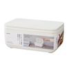 Sheet Case (One-Hand Open/Closes Securely To Prevent Drying) Wet Wipes Case with Gasket, White Container, W649W