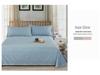 Solid Color Cotton Three-Piece Bedding Set for Single/Double Bed
