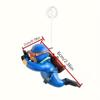 2Pcs Floating PVC Cute Scuba Diver Aquarium Decor Orange Blue Interactive Fish Tank Accessories Colorful Underwater Ornament