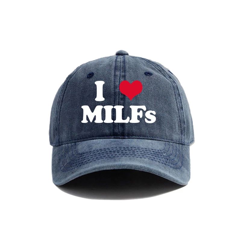 2026 I Love MILFS Printed Baseball Cap Humor Trucker Cap Unisex Outdoor Sun Protection Cycling And Fishing Hat Fashion Men Women